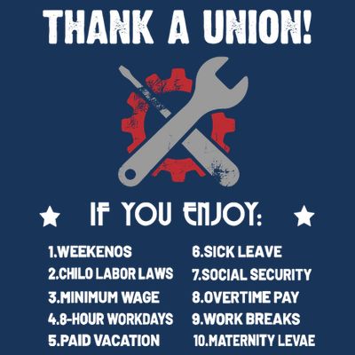 Thank A Union Union Strong Labor Union Union Thug T-Shirt