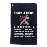 Thank A Union Union Strong Labor Union Union Thug Golf Towel