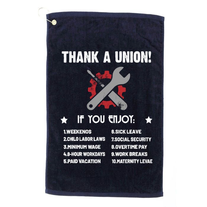 Thank A Union Union Strong Labor Union Union Thug Golf Towel