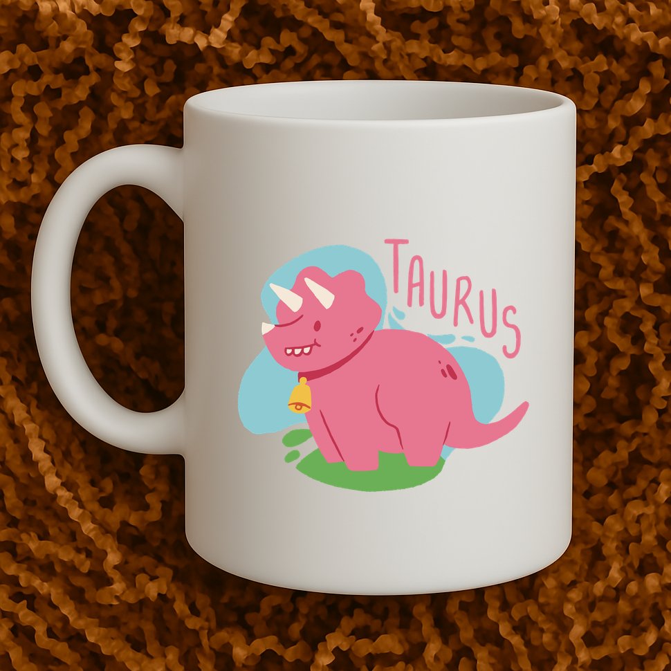 Taurus Dinosaur Mug