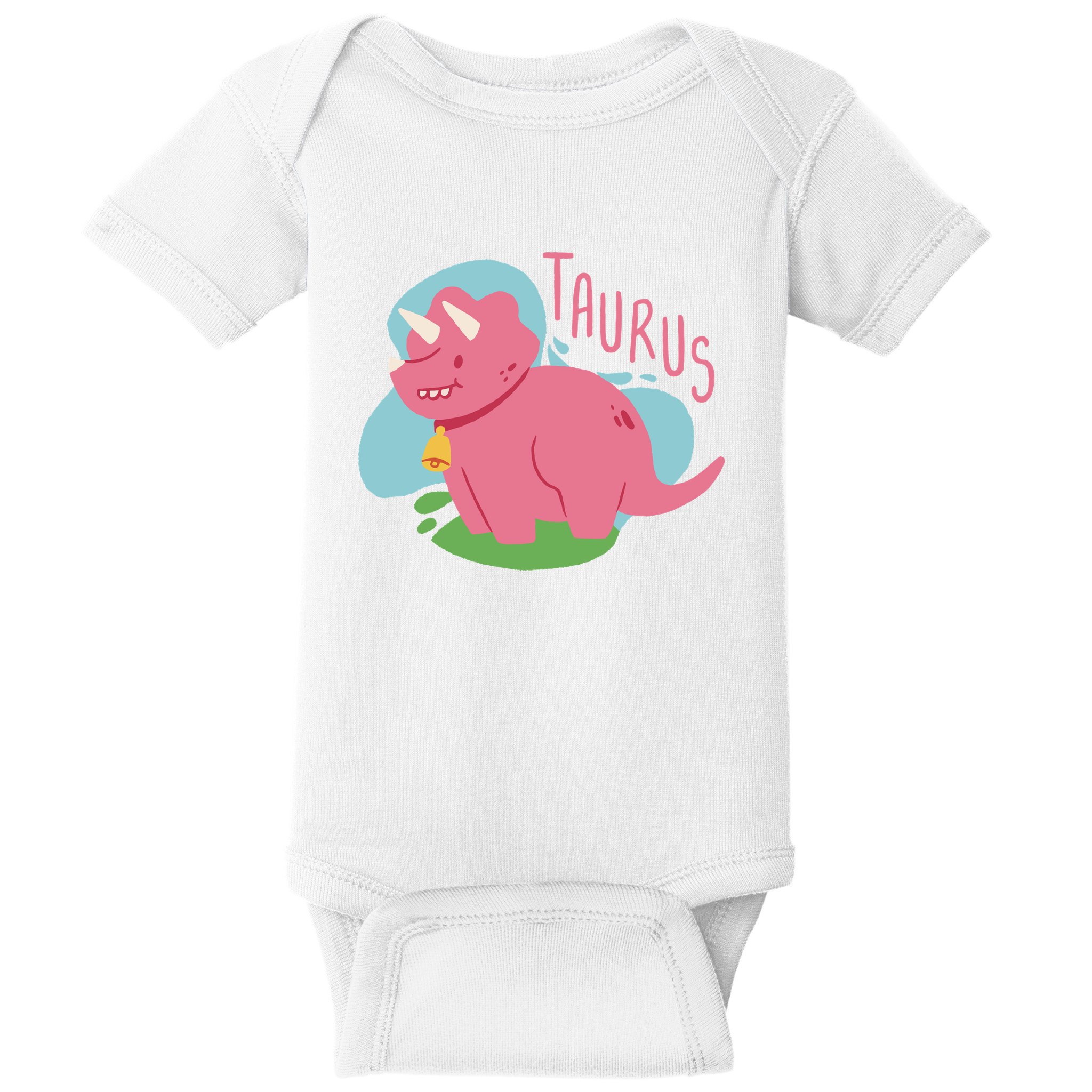 Taurus Dinosaur Baby Bodysuit