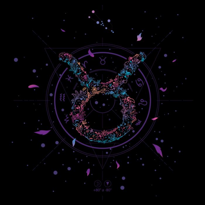 Taurus Floral Zodiac Cooling Performance Crew T-Shirt