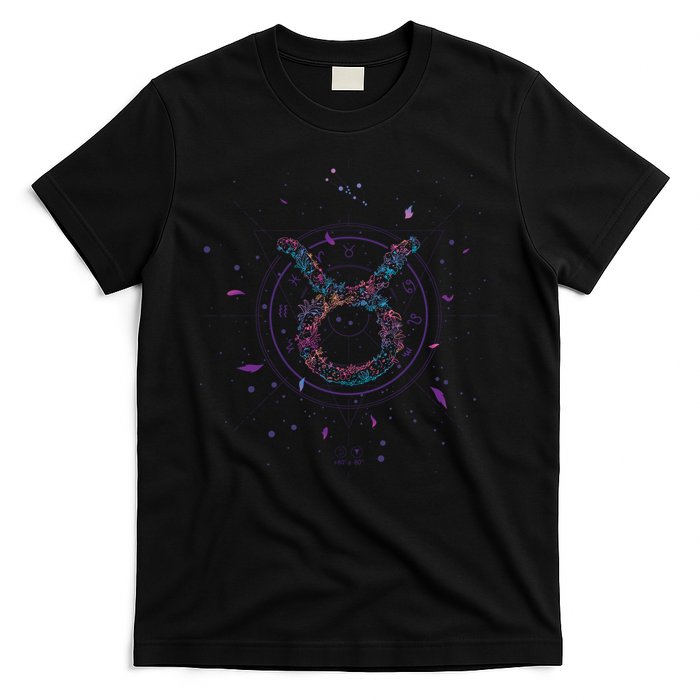 Taurus Floral Zodiac T-Shirt
