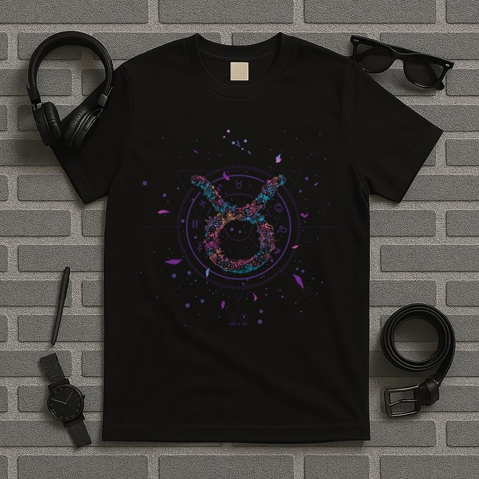 Taurus Floral Zodiac T-Shirt