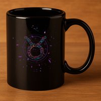 Taurus Floral Zodiac 11oz C Handle Ceramic Mug