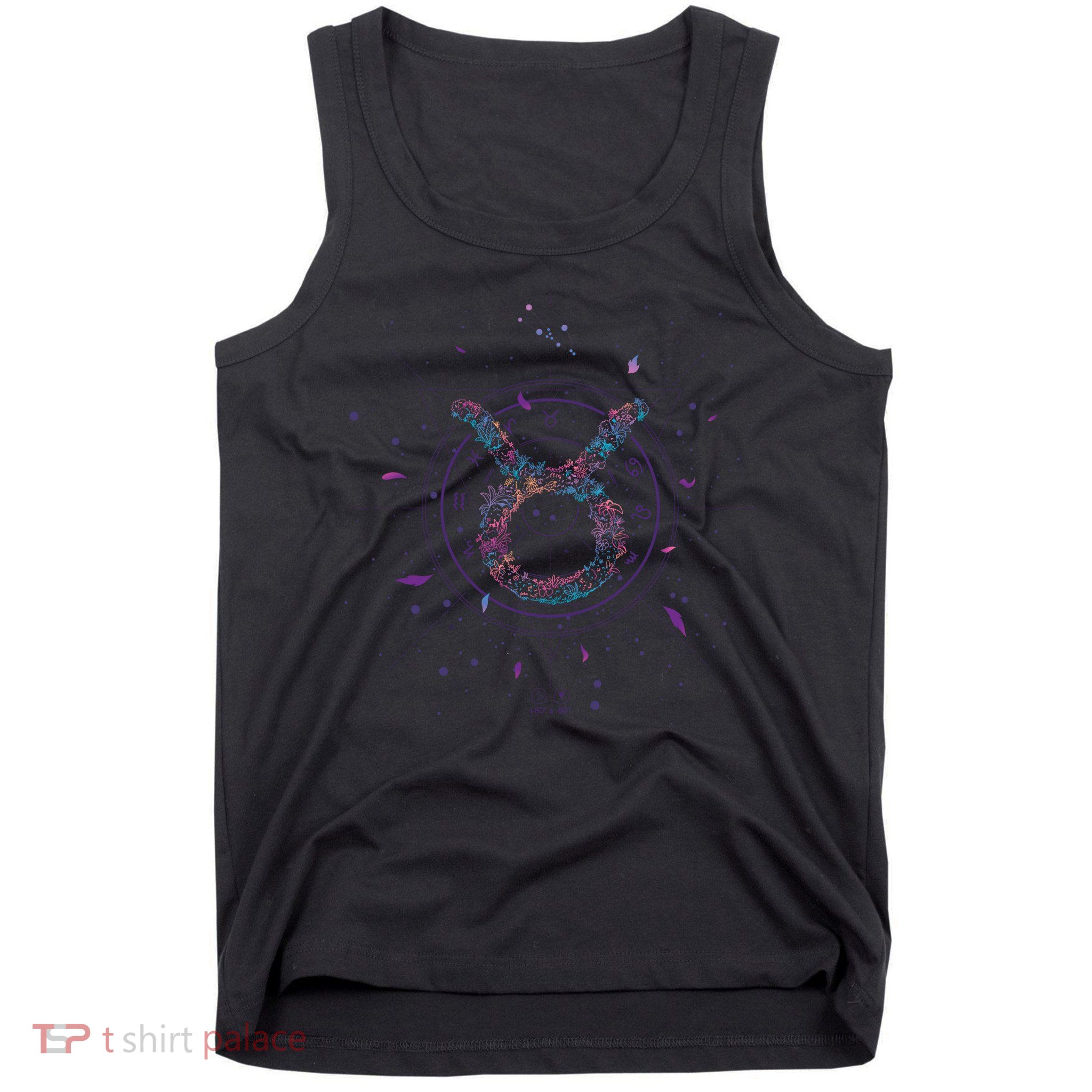Taurus Floral Zodiac Tank Top