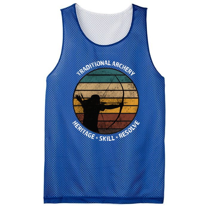 Traditional Archery Vintage Trad Bow Archers Mesh Reversible Basketball Jersey Tank