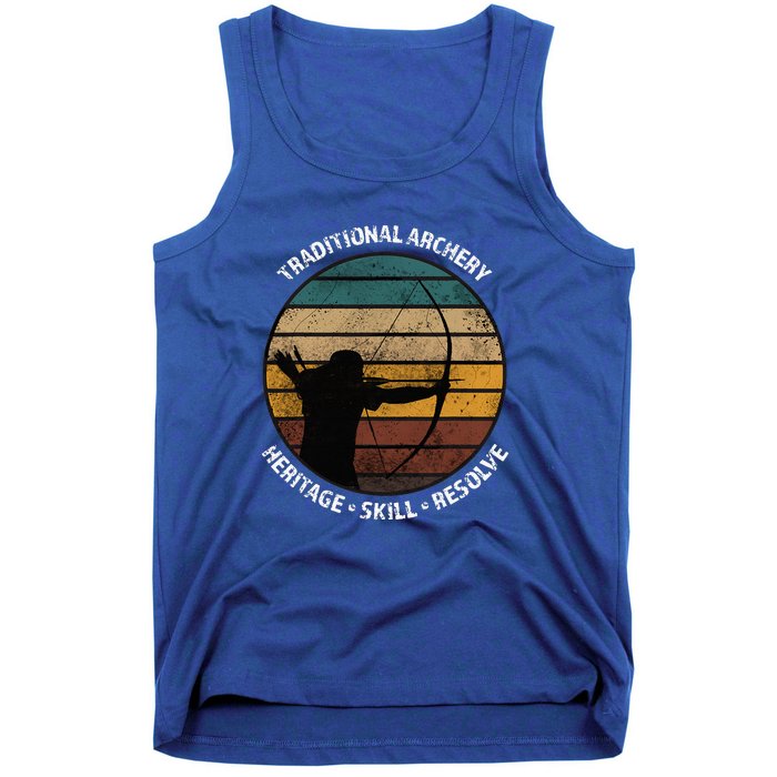 Traditional Archery Vintage Trad Bow Archers Tank Top