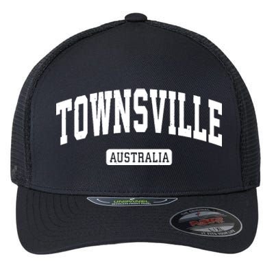 Townsville Australia Vintage Sports Design Flexfit Unipanel Trucker Cap