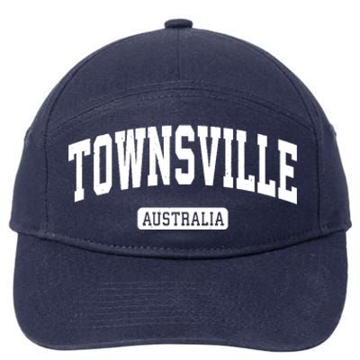 Townsville Australia Vintage Sports Design 7-Panel Snapback Hat