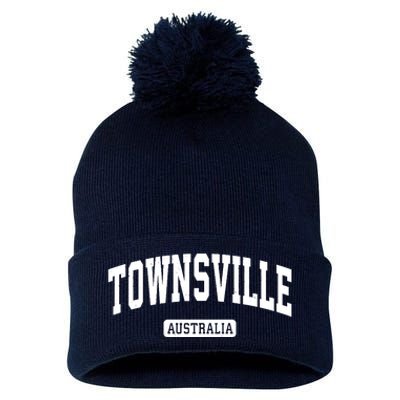 Townsville Australia Vintage Sports Design Pom Pom 12in Knit Beanie