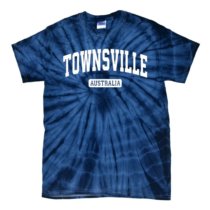 Townsville Australia Vintage Sports Design Tie-Dye T-Shirt