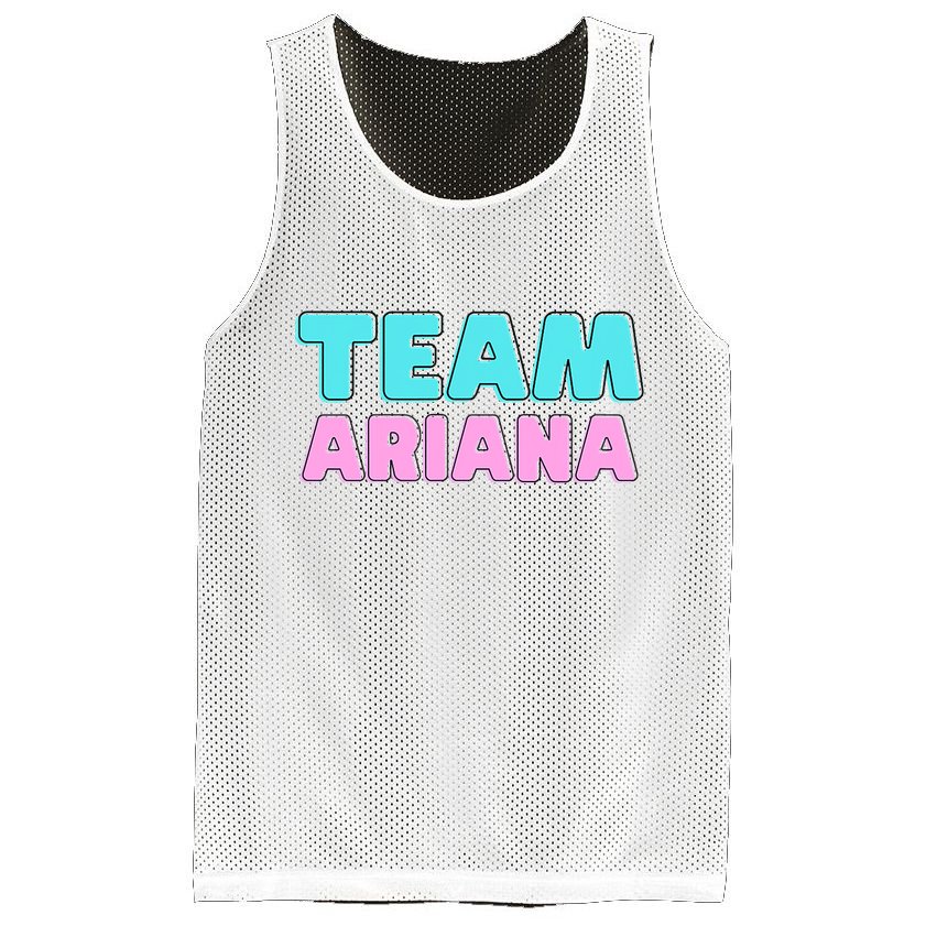 Team Ariana Vintage Design Mesh Reversible Basketball Jersey Tank