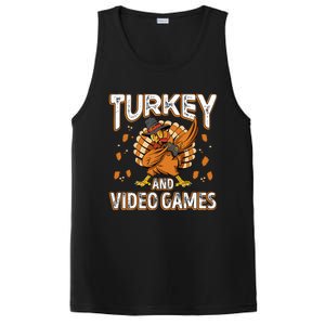 Turkey And Video Games Thanksgiving Gamer Gift PosiCharge Competitor Tank