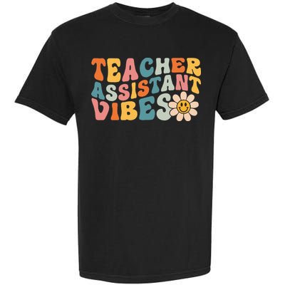 Teacher Assistant Vibes School Teacher Assistant Garment-Dyed Heavyweight T-Shirt