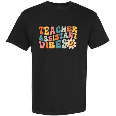 Teacher Assistant Vibes School Teacher Assistant Garment-Dyed Heavyweight T-Shirt