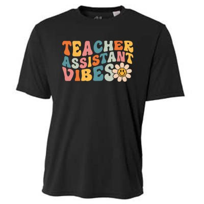 Teacher Assistant Vibes School Teacher Assistant Cooling Performance Crew T-Shirt