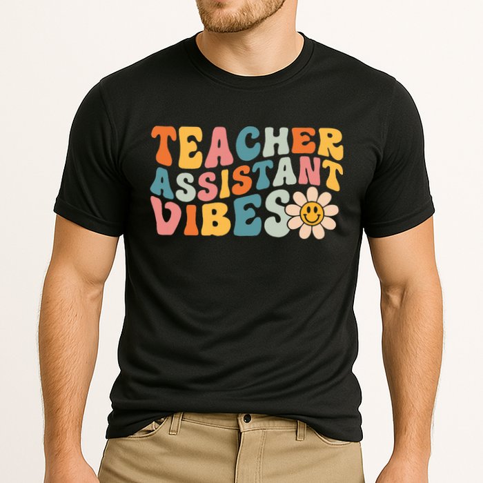 Teacher Assistant Vibes School Teacher Assistant Cooling Performance Crew T-Shirt
