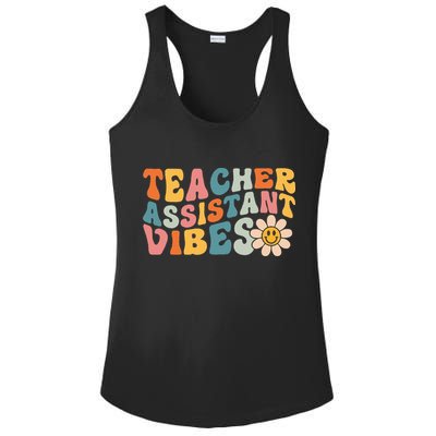 Teacher Assistant Vibes School Teacher Assistant Ladies PosiCharge Competitor Racerback Tank