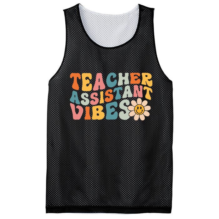 Teacher Assistant Vibes School Teacher Assistant Mesh Reversible Basketball Jersey Tank