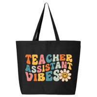 Teacher Assistant Vibes School Teacher Assistant 25L Jumbo Tote