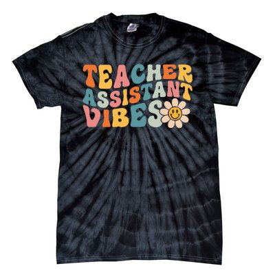 Teacher Assistant Vibes School Teacher Assistant Tie-Dye T-Shirt