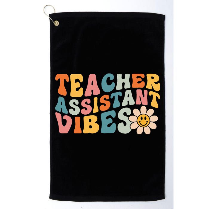 Teacher Assistant Vibes School Teacher Assistant Golf Towel