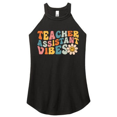 Teacher Assistant Vibes School Teacher Assistant Women's Perfect Tri Rocker Tank