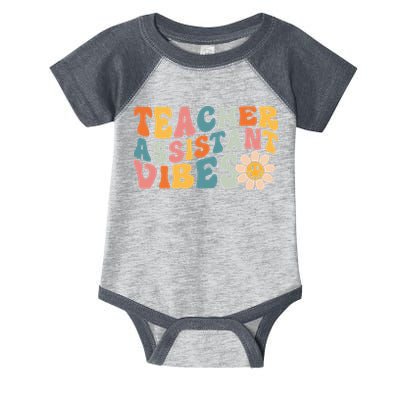 Teacher Assistant Vibes School Teacher Assistant Infant Baby Jersey Bodysuit