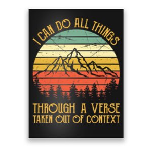 Through A Verse Taken Out Of Context Funny Poster