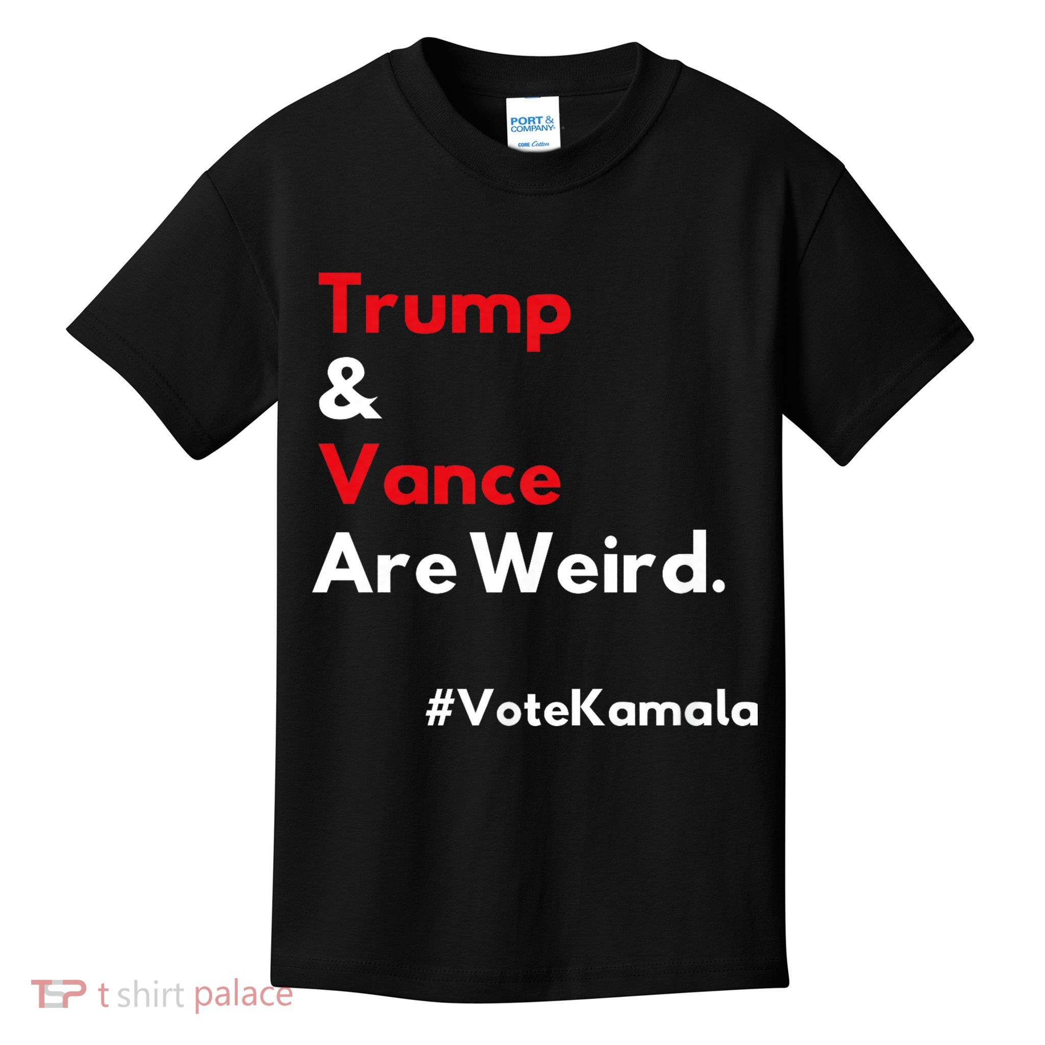 Trump And Vance Are Weird Vote Kamala Harris 2024 Election Kids T-Shirt