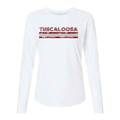 Tuscaloosa Alabama Vintage Weathered Womens Cotton Relaxed Long Sleeve T-Shirt