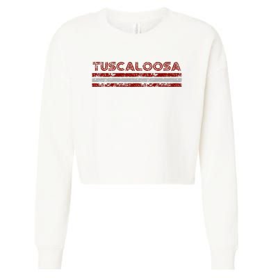 Tuscaloosa Alabama Vintage Weathered Cropped Pullover Crew