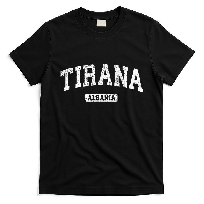 Tirana Albania Vintage Sports Design T-Shirt
