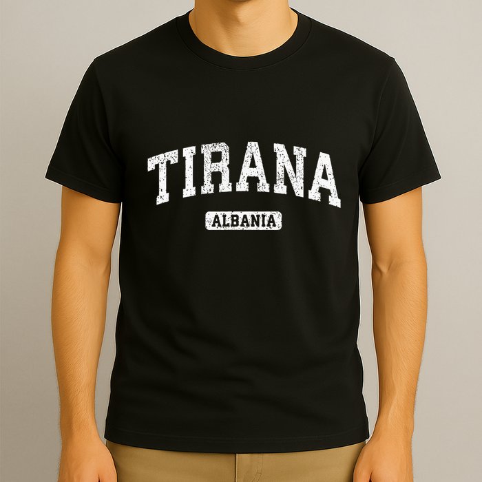 Tirana Albania Vintage Sports Design T-Shirt