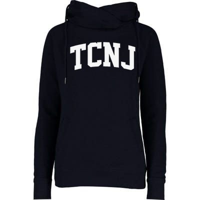 Tcnj Arch Vintage Retro College Athletic Sports Womens Funnel Neck Pullover Hood