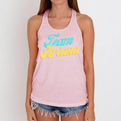 Team Ariana VPR Pump Rules Women's Knotted Racerback Tank