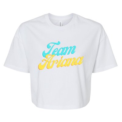 Team Ariana VPR Pump Rules Bella+Canvas Jersey Crop Tee