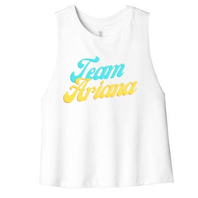 Team Ariana VPR Pump Rules Women's Racerback Cropped Tank