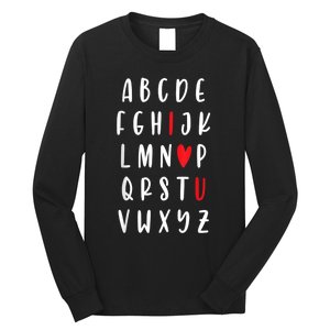 Teacher Alphabet ValentineS Long Sleeve Shirt