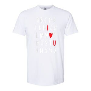 Teacher Alphabet ValentineS Softstyle CVC T-Shirt