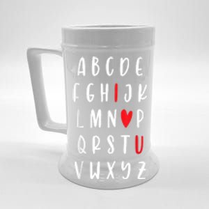 Teacher Alphabet ValentineS Beer Stein