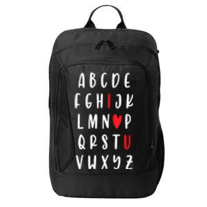 Teacher Alphabet ValentineS Day Abc City Backpack