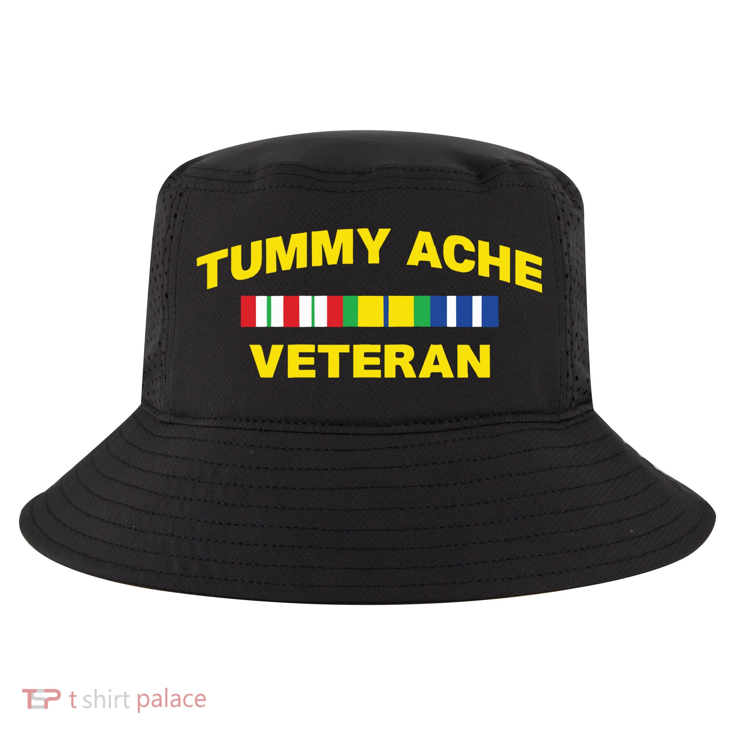 Tummy Ache Veteran Cool Comfort Performance Bucket Hat