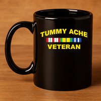 Tummy Ache Veteran 11oz C Handle Ceramic Mug