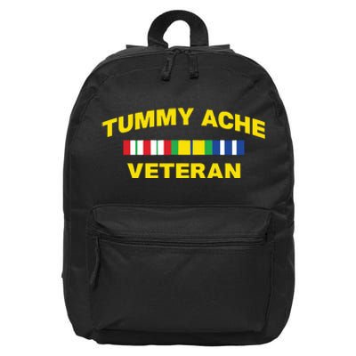 Tummy Ache Veteran 16 in Basic Backpack