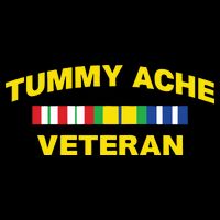 Tummy Ache Veteran Zip Tote Bag