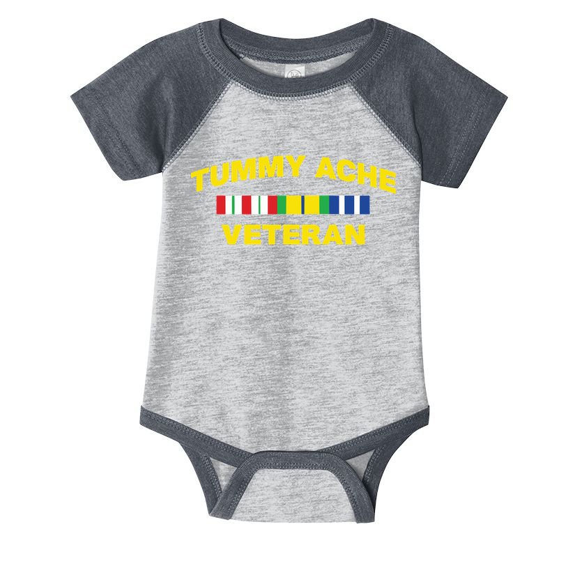 Tummy Ache Veteran Infant Baby Jersey Bodysuit