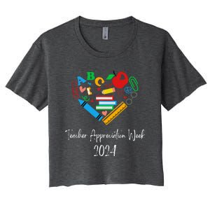 Teacher Appreciation Week 2024 Women's Crop Top Tee