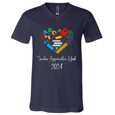 Teacher Appreciation Week 2024 V-Neck T-Shirt